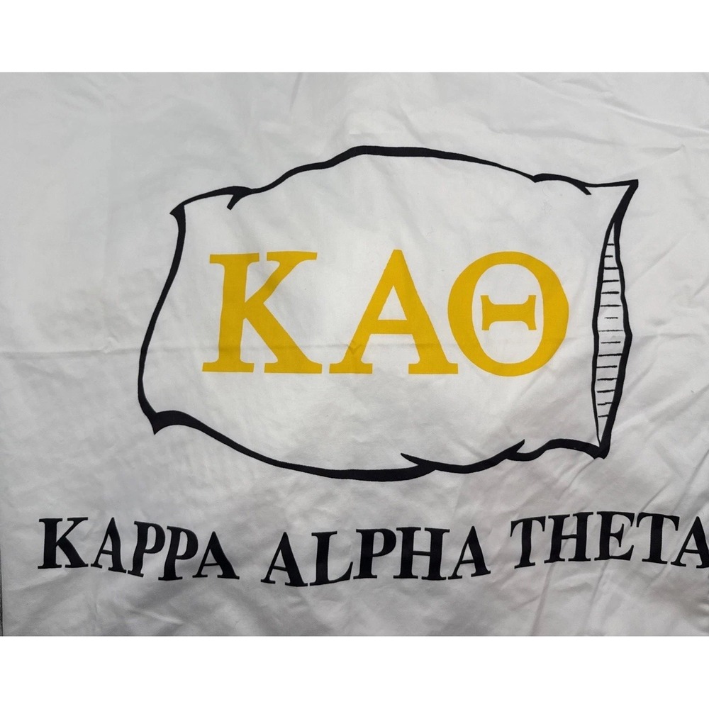 KAO Kappa Alpha Theta full top sheet pillow case Greek Sheets - Picture 8 of 12